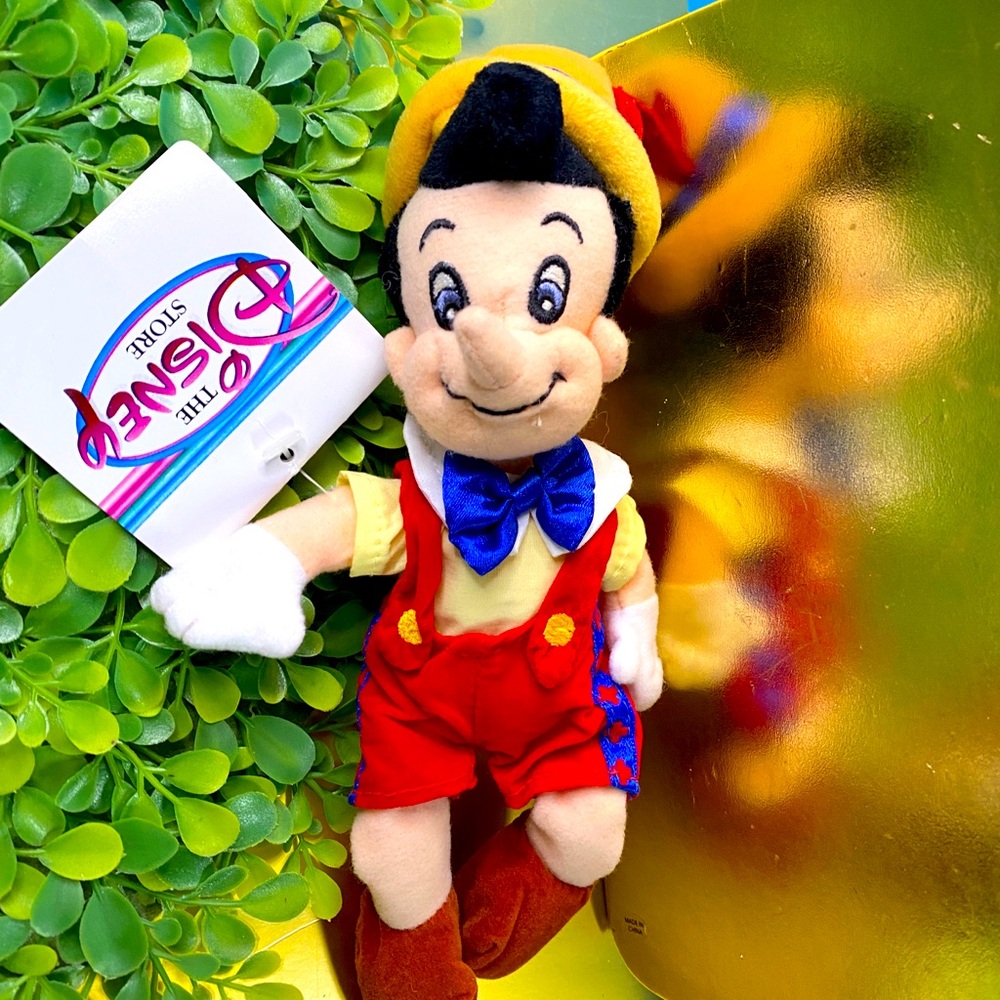 DISNEY EXCLUSIVE NWT VTG 90s PINOCCHIO GEPPETTO JIMINY CRICKET BEAN BAG PLUSH - Picture 11 of 15